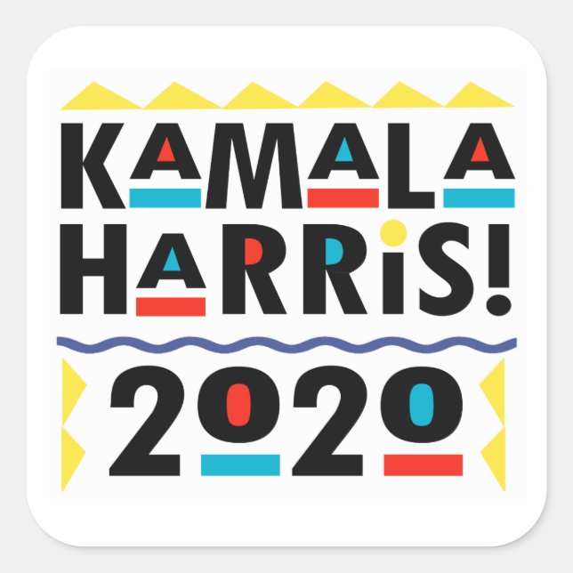 Sticker Carré Kamala Harris 2020 (Devant)