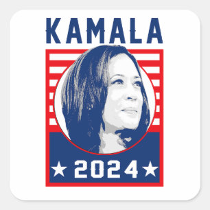 Sticker Carré Kamala Harris 2024