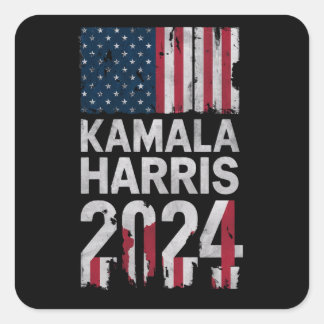 STICKER CARRÉ KAMALA HARRIS 2024