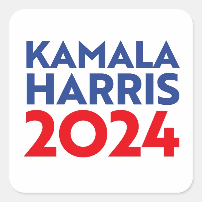 Sticker Carré Kamala Harris 2024 (Devant)