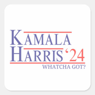 Sticker Carré Kamala Harris 2024 Ce qui a obtenu Madame la Prési