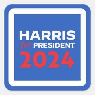 Sticker Carré Kamala Harris pour le président
