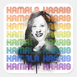 Sticker Carré Kamala Harris Pride