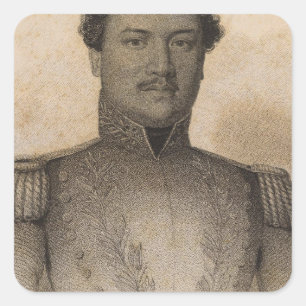 Sticker Carré Kamehameha, Hawaï