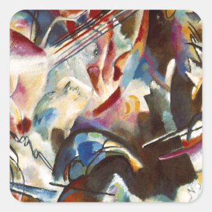 Sticker Carré Kandinsky Composition VI Peinture Abstraite
