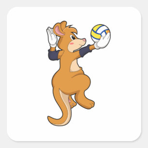 Sticker Carré Kangaroo pour le volleyball