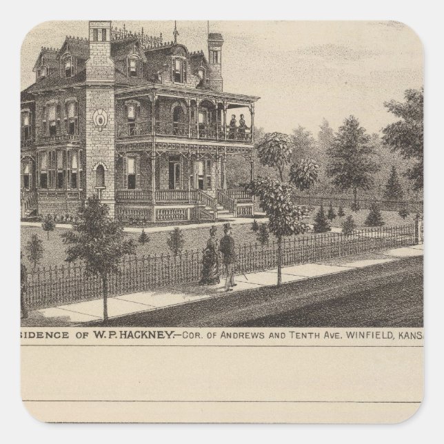 Sticker Carré Kansas (Devant)