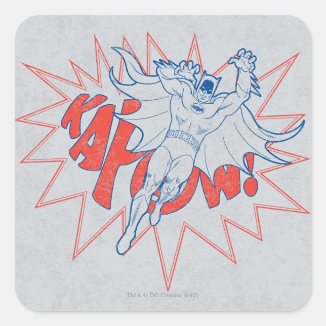 Sticker Carré KAPOW ! Batman Graphic (Devant)