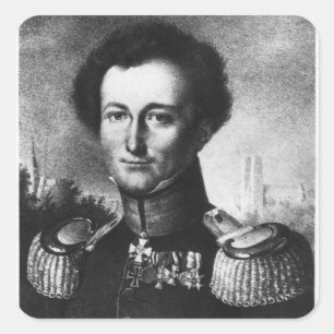 Sticker Carré Karl von Clausewitz