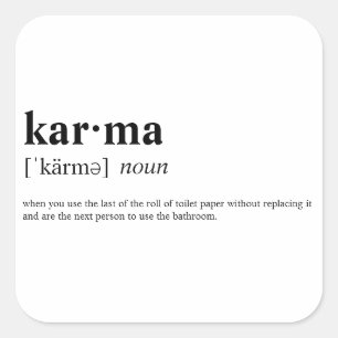 Sticker Carré Karma