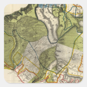 Sticker Carré Kauai, Hawaii