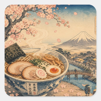 Sticker Carré kawaii