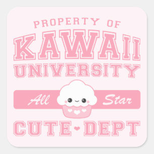 Sticker Carré Kawaii Cute Dept