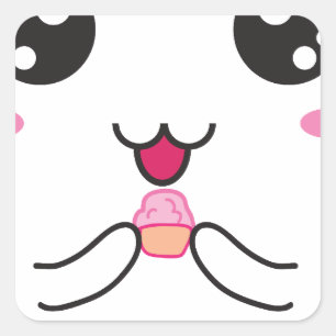 Sticker Carré Kawaii Super Cute ^-^
