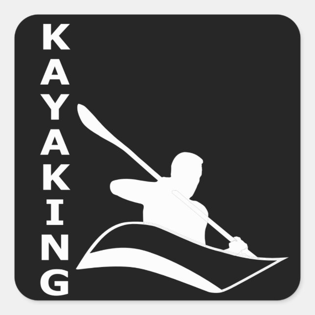 Sticker Carré Kayak (Devant)