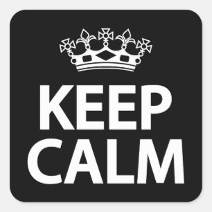 Sticker Carré Keep calm
