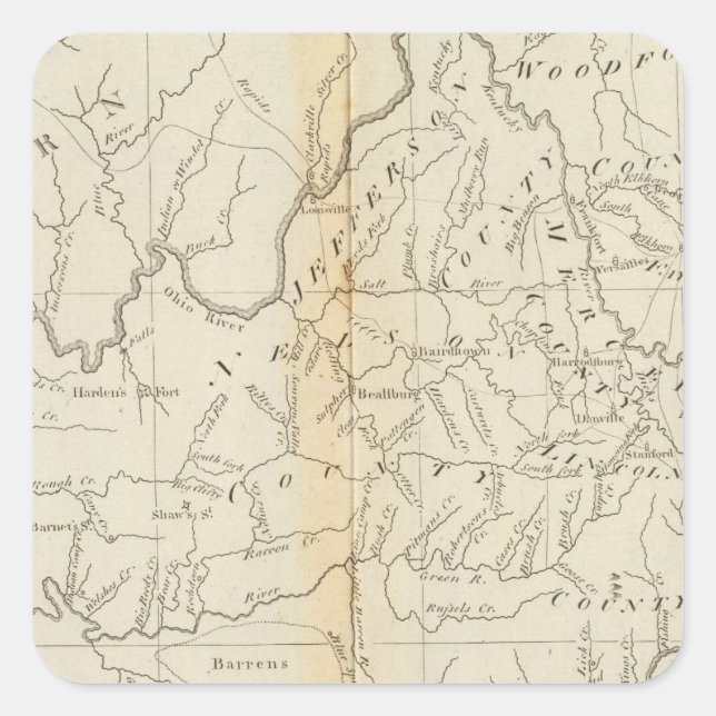 Sticker Carré Kentucky 4 (Devant)