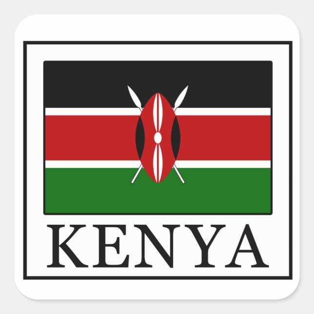Sticker Carré Kenya (Devant)