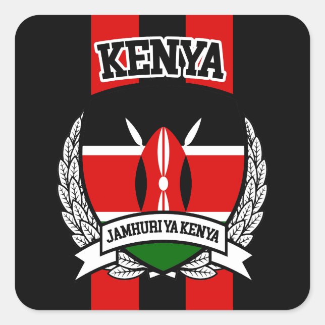 Sticker Carré Kenya (Devant)