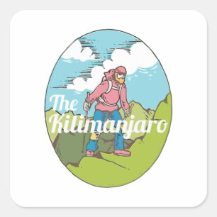 Sticker Carré Kilimanjaro