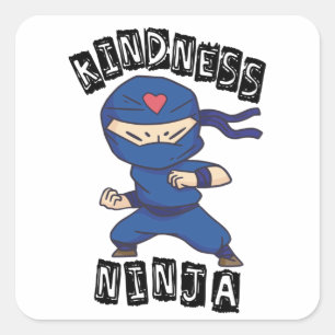 Sticker Carré Kindness Ninja
