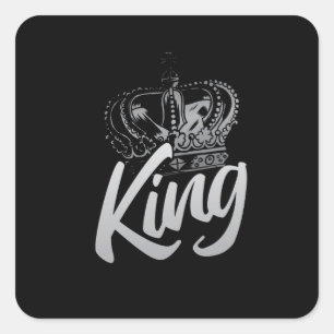 Sticker Carré King Crown