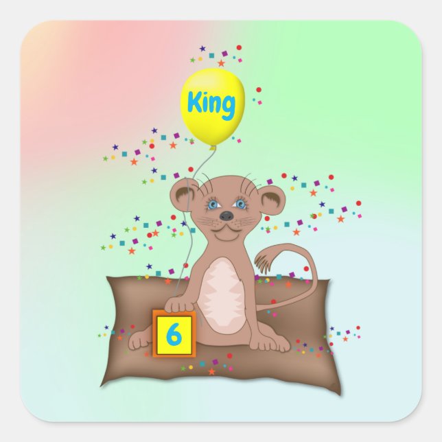 Sticker Carré King Cub (Devant)