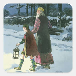 Sticker Carré King Wenceslas (c.907-c.929) de 'Peeps in the