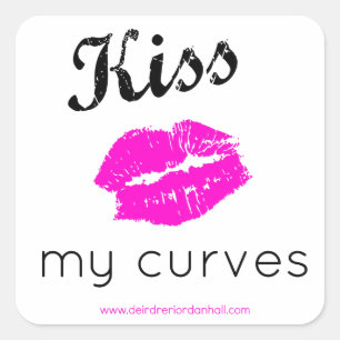 Sticker Carré Kiss My Curves Sugar, le nouveau swag