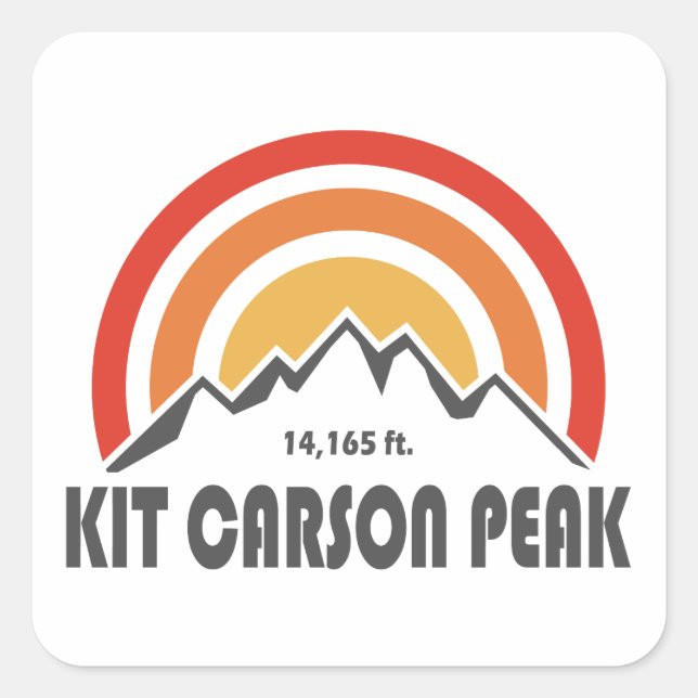 Sticker Carré Kit Carson Peak (Devant)
