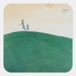 Sticker Carré Kite Flying 2000