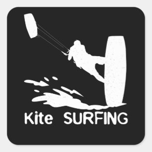 Sticker Carré Kite surf Sports nautiques Surf volant Kites