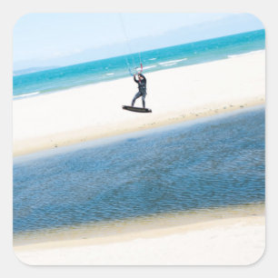 Sticker Carré Kitesurfer boosts