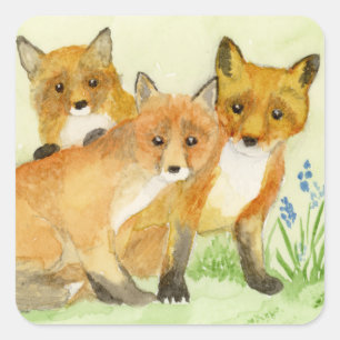 Sticker Carré Kits Fox