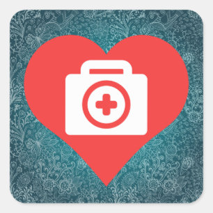 Sticker Carré Kits frais Picto de premiers secours