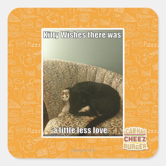 Sticker Carré Kitty Wings (Devant)