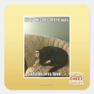 Sticker Carré Kitty Wings