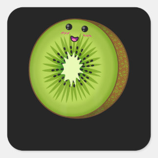 Sticker Carré kiwi costume nourriture fruits halloween paresseux