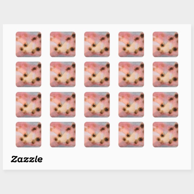 Sticker Carré Klee - Plantes Rustiques (Feuille)