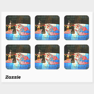 Sticker Carré Klee - The Seafarer,