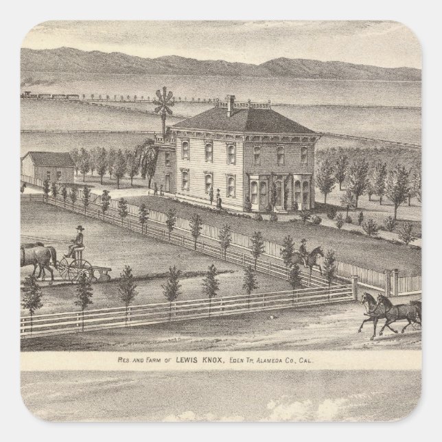 Sticker Carré Knox, Stone résidences (Devant)