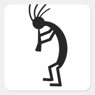Sticker Carré Kokopelli
