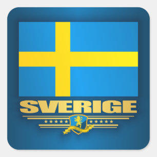 Sticker Carré Konungariket Sverige