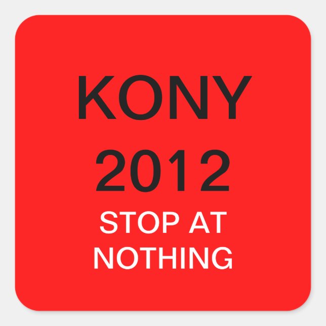 STICKER CARRÉ KONY 2012 (Devant)