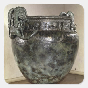 Sticker Carré Krater, de la tombe d'une princesse de Vix