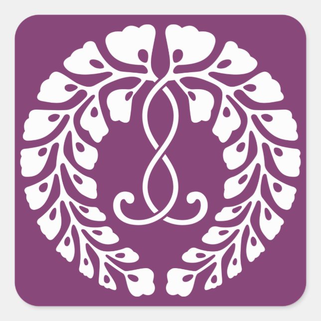 Sticker Carré Kujo wisteria (Devant)