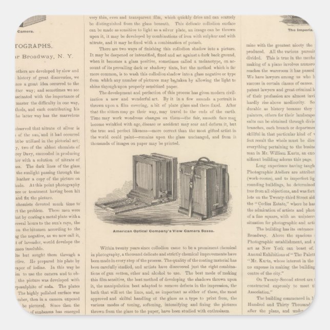 Sticker Carré Kurtz, Photographies (Devant)