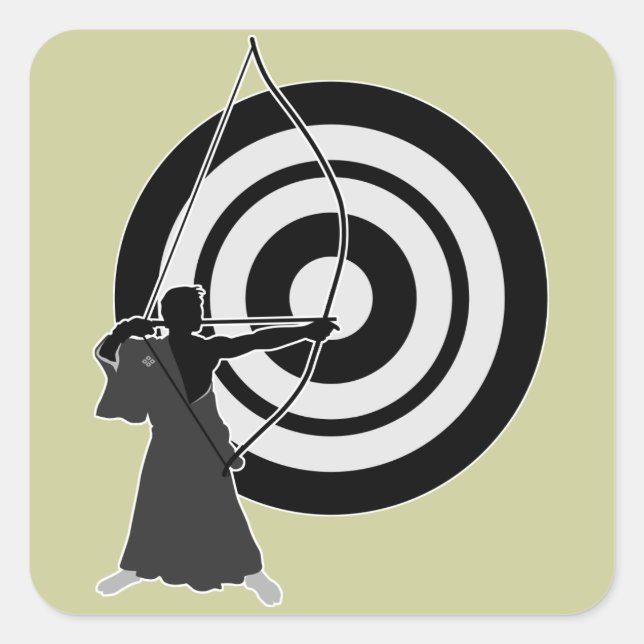 Sticker Carré Kyudo3 (Devant)
