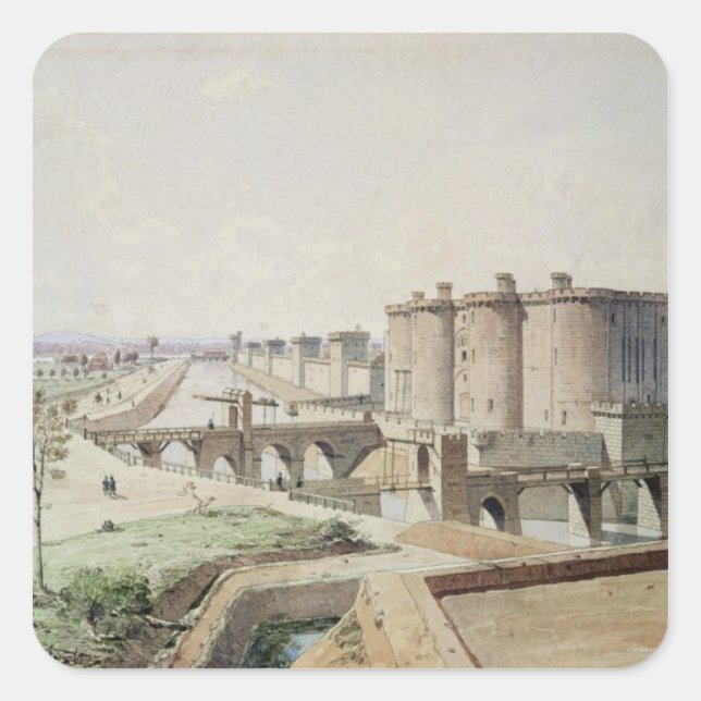 Sticker Carré La Bastille en 1420 (Devant)