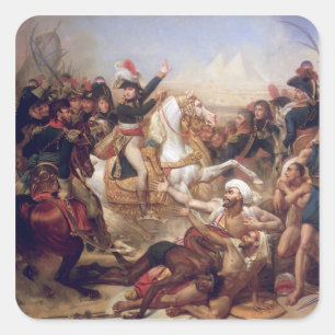 Sticker Carré La bataille des pyramides, le 21 juillet 1798